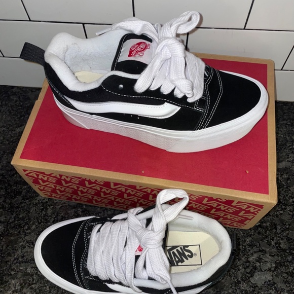 Vans Black and White Knu Stack unisex Mens 4.5 Womens 6 - Picture 10 of 13